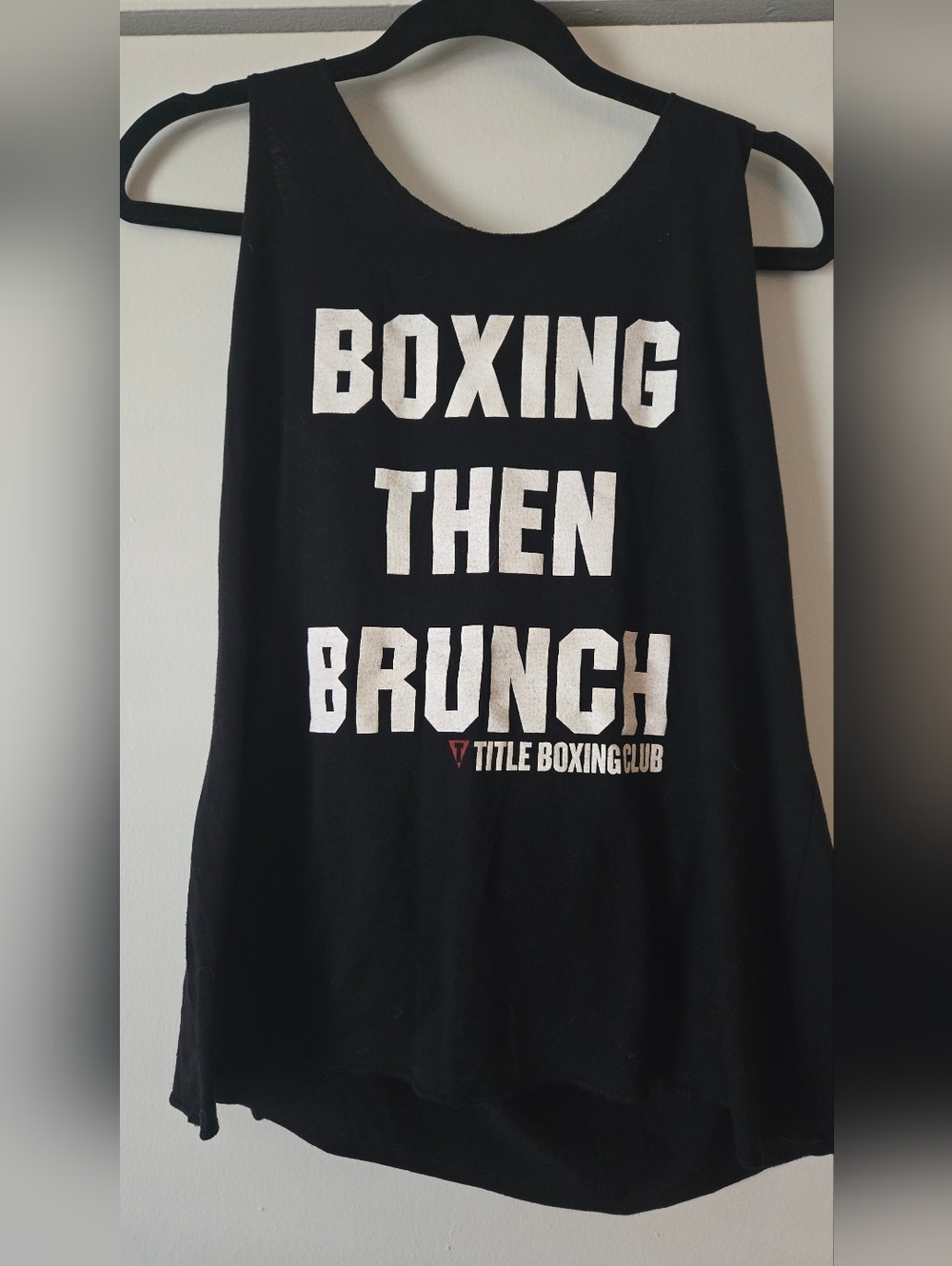 BRUNCH Title Boxing Club Women’s Black Tank Top - Boxing Then Brunch